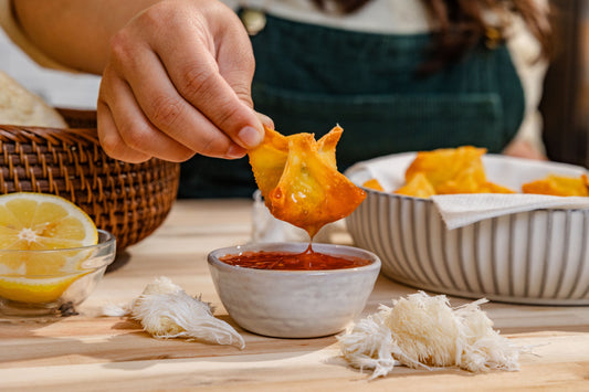 Lion's Mane Crab-less Rangoon